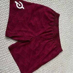 Peloton Burgundy Workout Shorts